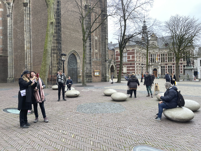 903650 Gezicht op het Domplein te Utrecht.